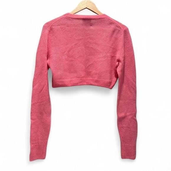 Cashmere in Love Pink Cropped Sweater Sz Small - Picture 2 of 5